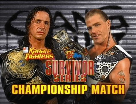 Bret Hart vs. Shawn Michaels Survivor Series 1997 : r/WWEMatchGraphics