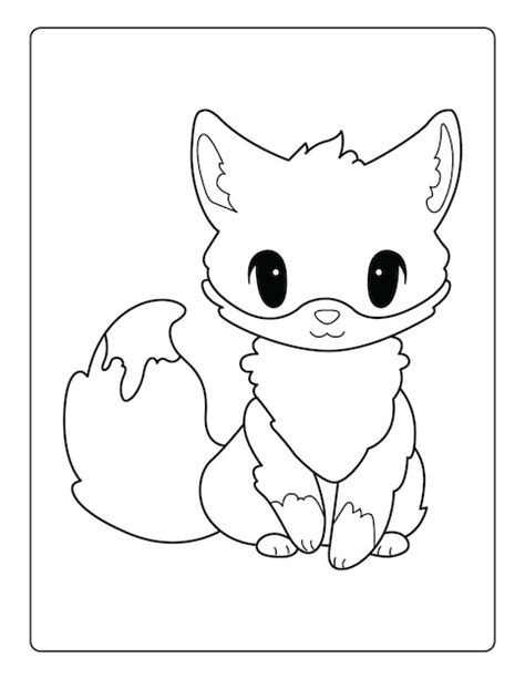 Premium Vector | Animals coloring pages for kids with cute animals ...