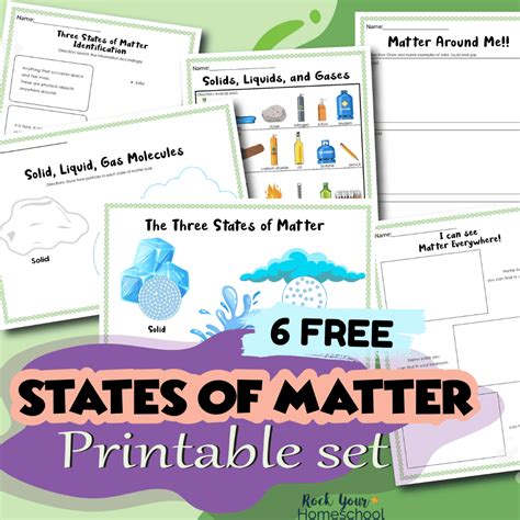 States of Matter Worksheets - Rock Your Homeschool