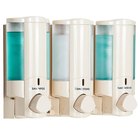 Dispenser Amenities 36370 Aviva 30 oz. Vanilla 3-Chamber Wall Mounted ...