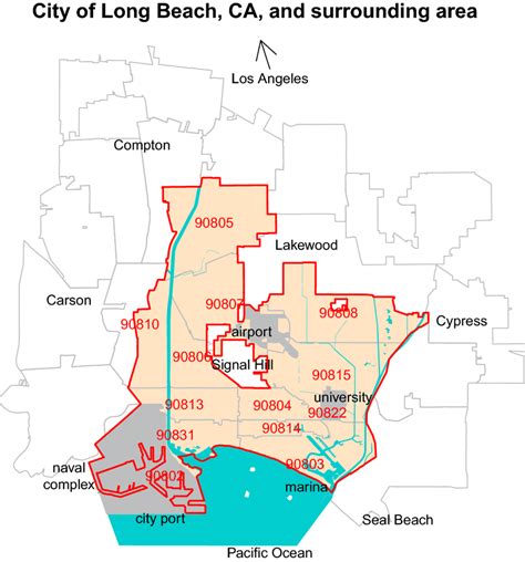 Zip Code Map Long Beach - Pacific Gas And Electric Power Outage Map