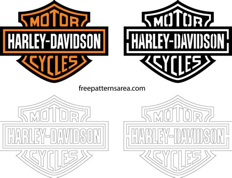 Harley Davidson Logo Outline