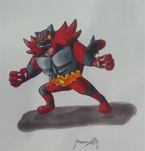 Litten final evolution by moizilla on DeviantArt