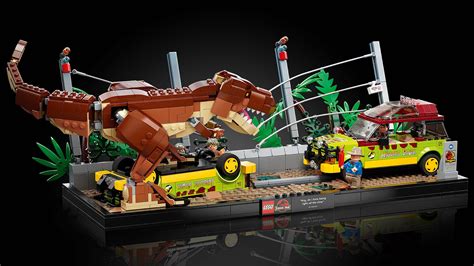 Jurassic Park T-Rex Breakout Of Paddock Scene Immortalized In LEGO ...