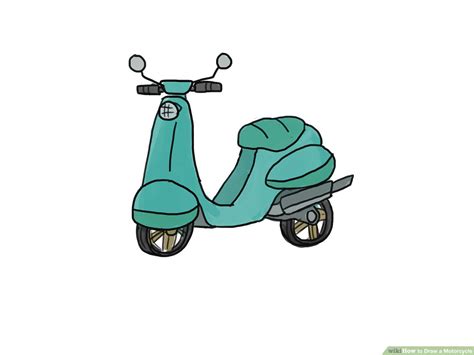 How To Draw A Motorcycle For Kids