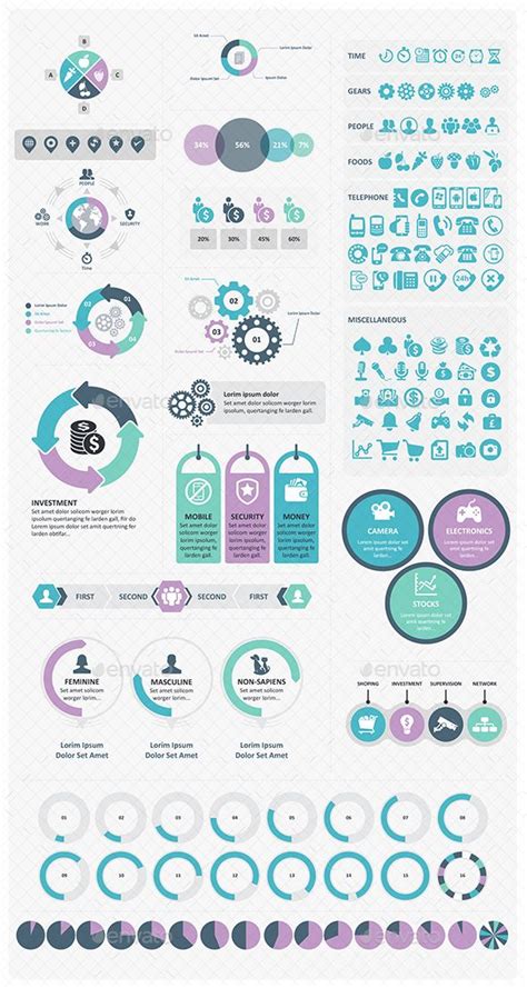 Infographic & Icon Set | Infographic powerpoint, Infographic ...