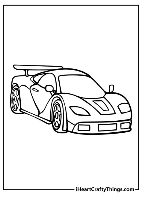 Race Car Coloring Pages For Preschoolers