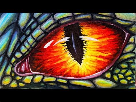 Paint a GLOWING Dragon Eye/ACRYLIC painting/2 min. Time Lapse - YouTube