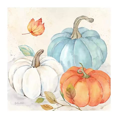 Giclée Art & Collectibles Food Art Painted Pumpkin Square Art Print ...