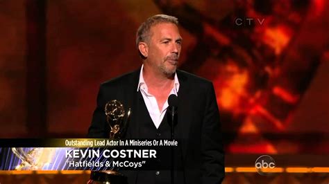 Kevin Costner wins an Emmy Award 2012 - YouTube