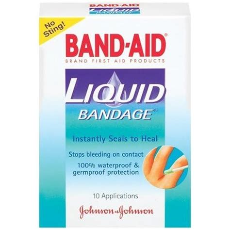 Amazon.com: Band-Aid Johnson & Johnson Band-Aid Liquid Bandage, 10 ...