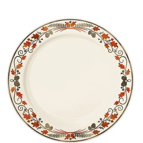 Thanksgiving Premium Plastic Dessert Plates 20ct | Party City | Party ...