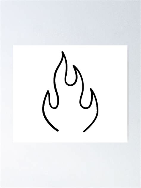 "Flame Tattoo" Poster for Sale by Houd-Ammari77 | Redbubble