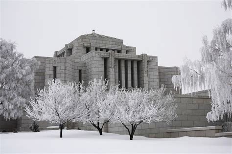 Cardston Alberta Temple in the Winter