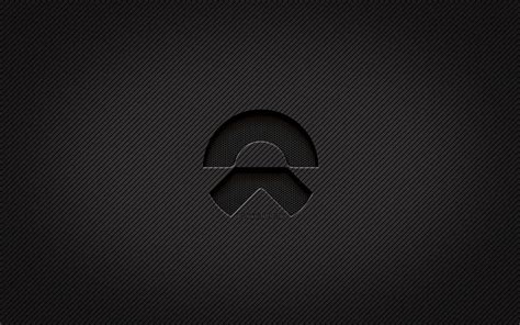 NIO carbon logo, , grunge art, carbon background, creative, NIO black ...