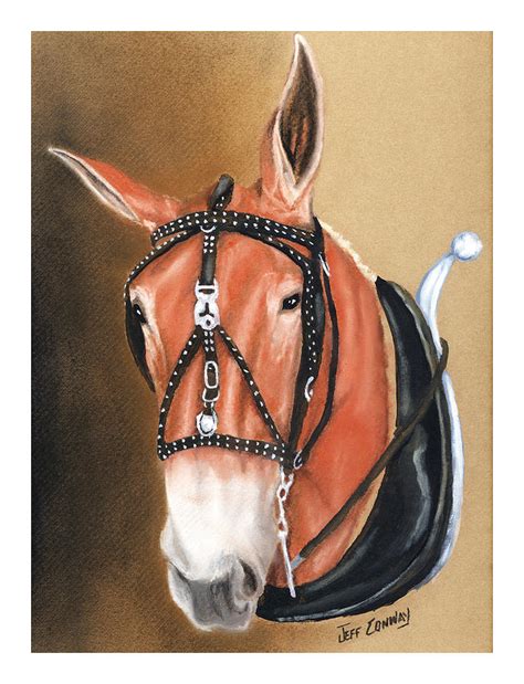 Mule Painting by Jeff Conway