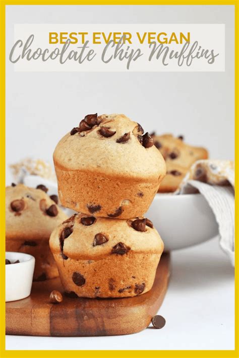 Vegan Chocolate Chip Muffins - My Darling Vegan