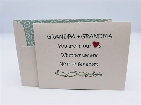 Grandparents Card From Us Grandpa and Grandma Greeting Card Love of ...