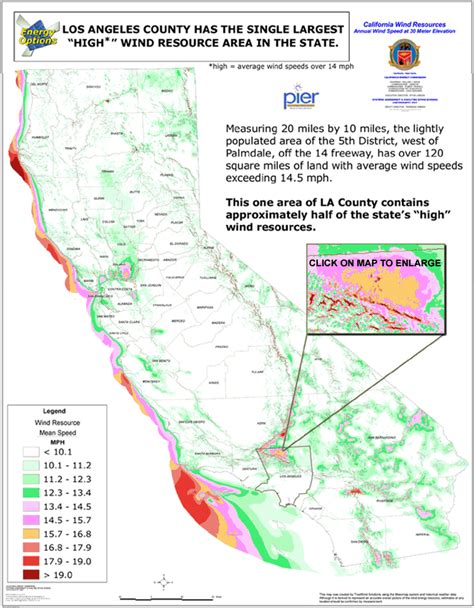 California Wind Resource Map – Energy Options