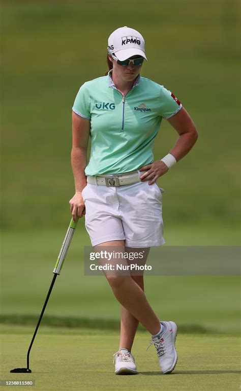 Leona Maguire of Cavan, Ireland waits on he 15th green during the ...