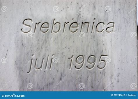 Srebrenica Memorial Center for War Crimes Victims Commited in War Stock ...