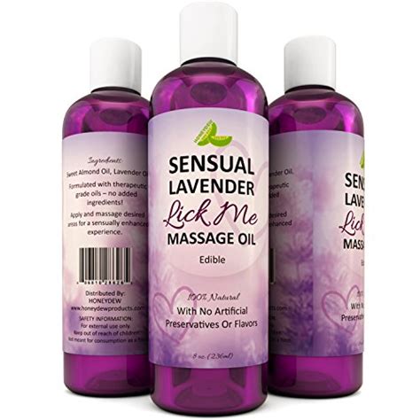 Lavender Sensual Massage Oil for Couples - Aromatherapy Lavender Body ...