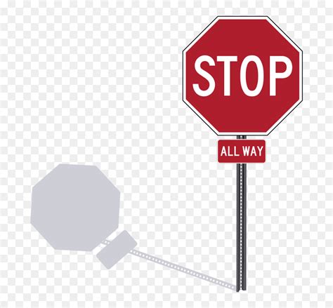 Stop All Way Us Traffic Sign Vector Drawing - Drawing Of Stop Sign, HD ...