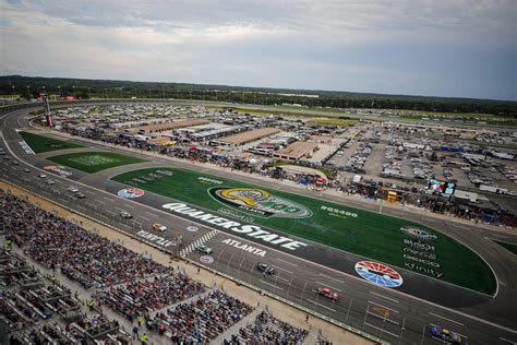 NASCAR Ford Teams Stalled By Rain Atlanta 2023: Video