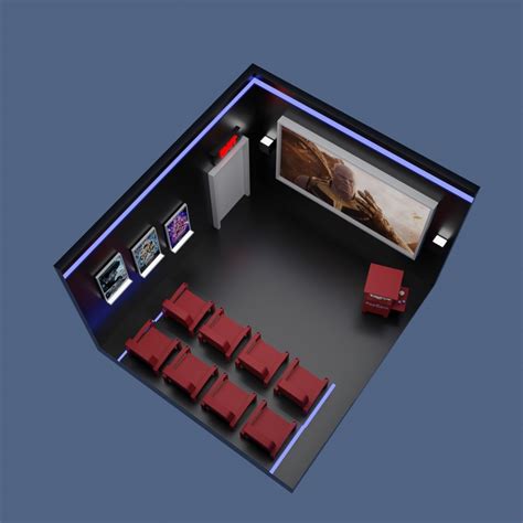 3D Movie Theater - TurboSquid 1616770