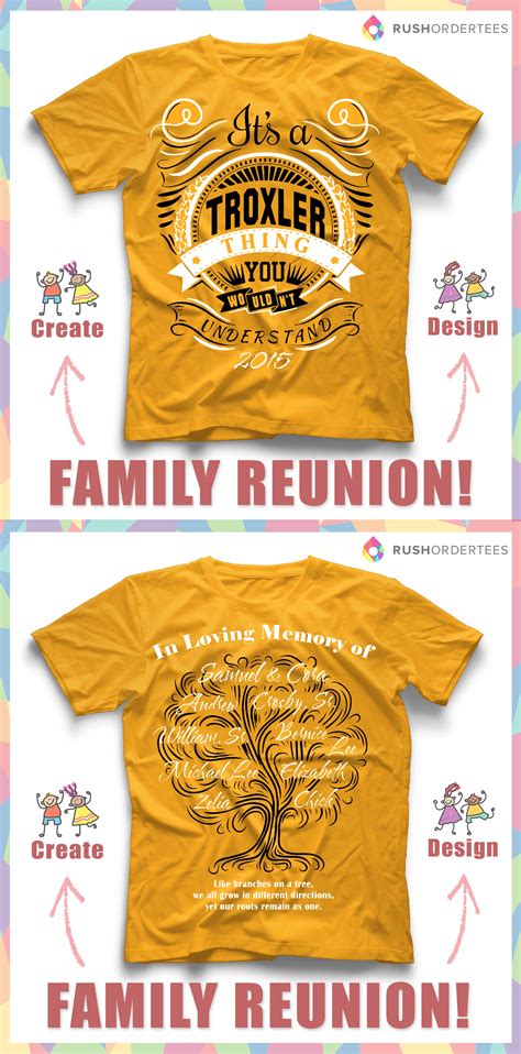 Custom Family Reunion Shirts | Design Reunion Shirt Online | Family ...