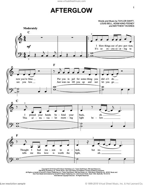 Pin on Taylor Swift Sheet Music