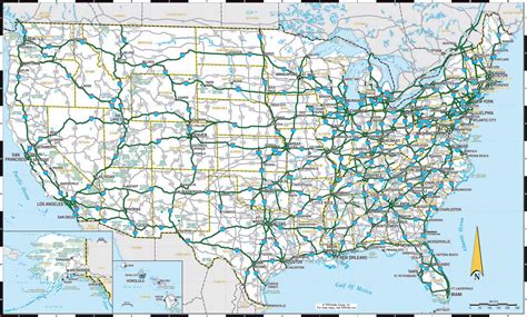 Us Road Maps States Cities