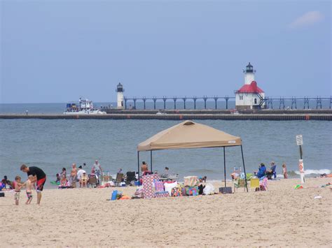 South Haven, Michigan's beach was nice; I just couldn't persuade myself ...