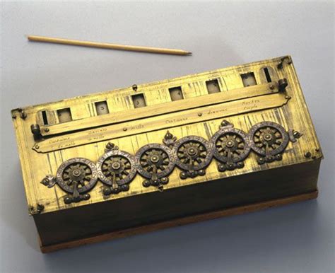 Pascal's calculating machine, 1642. Replica, made by E Rognon in 1926 ...