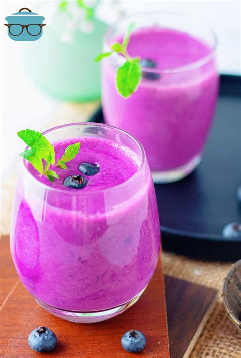 Blueberry Smoothies - The Country Cook