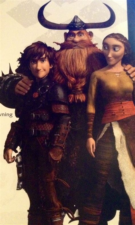 Hiccup, Stoick, and Valka. The Haddock Family | How train your dragon ...