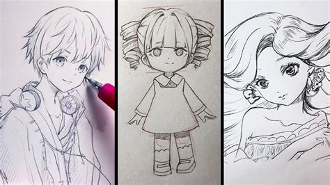 Anime Drawings In Pencil Easy People