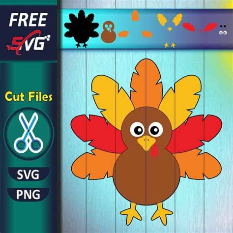 Turkey thanksgiving SVG free | Cricut turkey SVG free