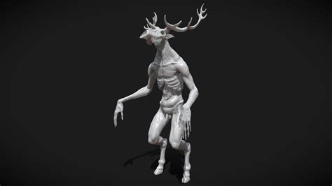 Wendigo - Buy Royalty Free 3D model by Domindik [aee3df1] - Sketchfab Store