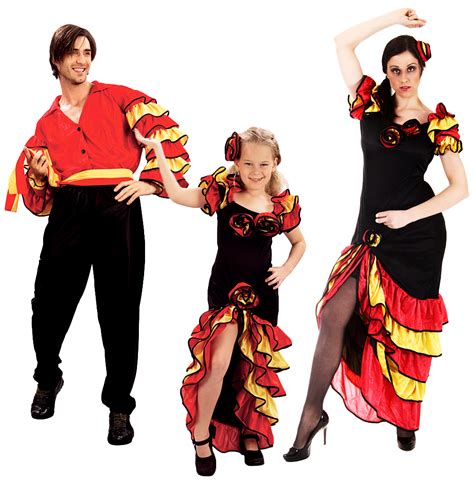 Rumba Ballerino Spagnolo Costume Adulti Bambini Costume Messicano Salsa ...