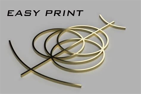 Elden ring logo easy printable 3D model 3D printable | CGTrader