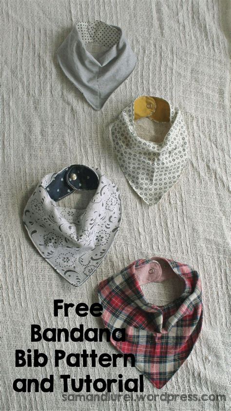 Free Bandana Bib Pattern | Baby sewing projects, Bandana bib pattern ...