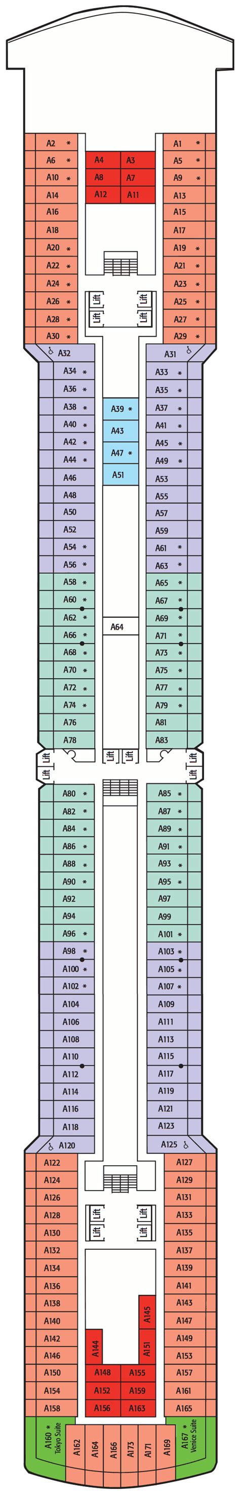 Arcadia Deck Plans - Cruiseline.com