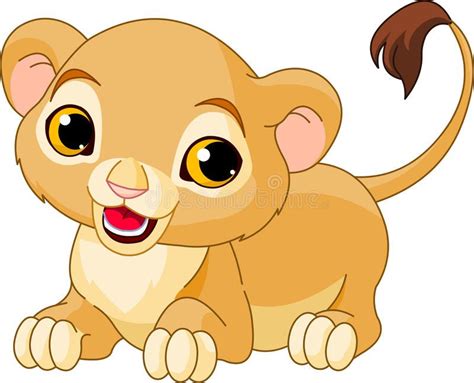 Raring Lion Cub. Raring cute Lion Cub of a white background , # ...