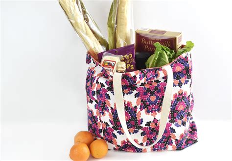 Free Sewing Pattern for a Durable, Reusable Grocery Bag