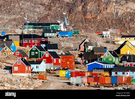 Ittoqqortoormiit Village - Greenland Stock Photo - Alamy