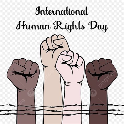 International Human Rights Day Hand Drawn Fist, Fist Clipart ...