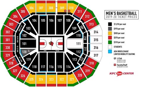 Incredible kfc yum center seating chart with rows