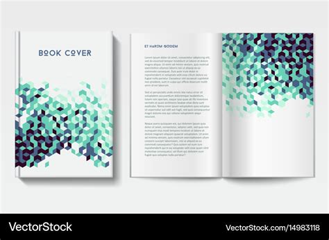 Book design template Royalty Free Vector Image