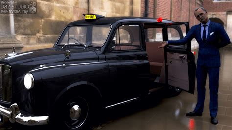 Austin FX4 Taxi 1964 3D Render | RenderHub Gallery